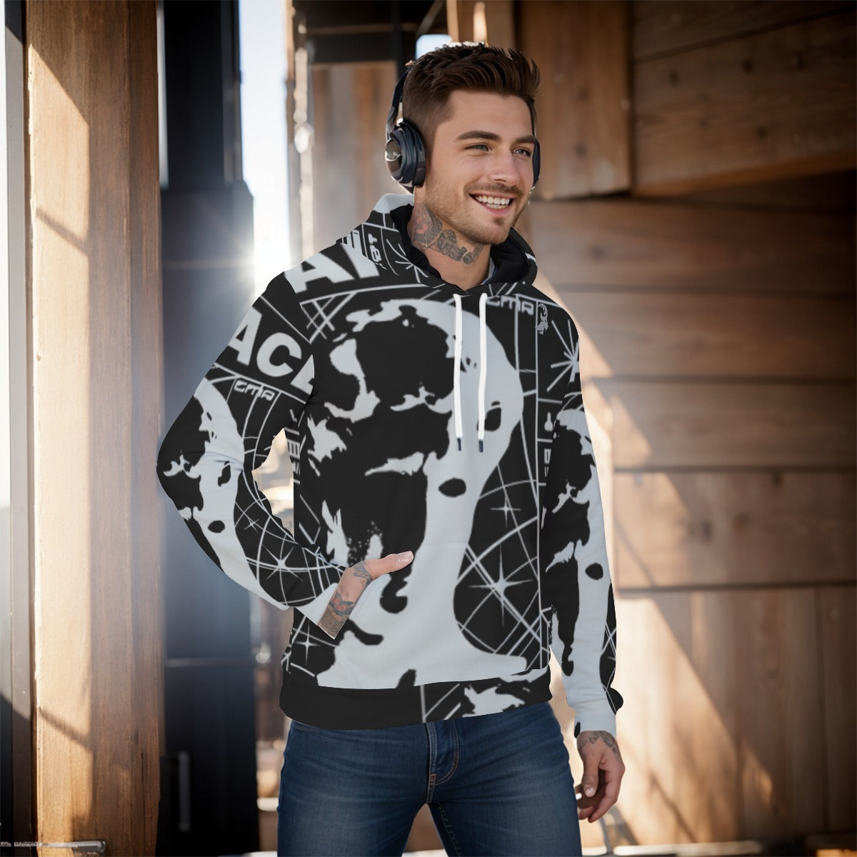 All-Over Print Men's Pullover Hoodie