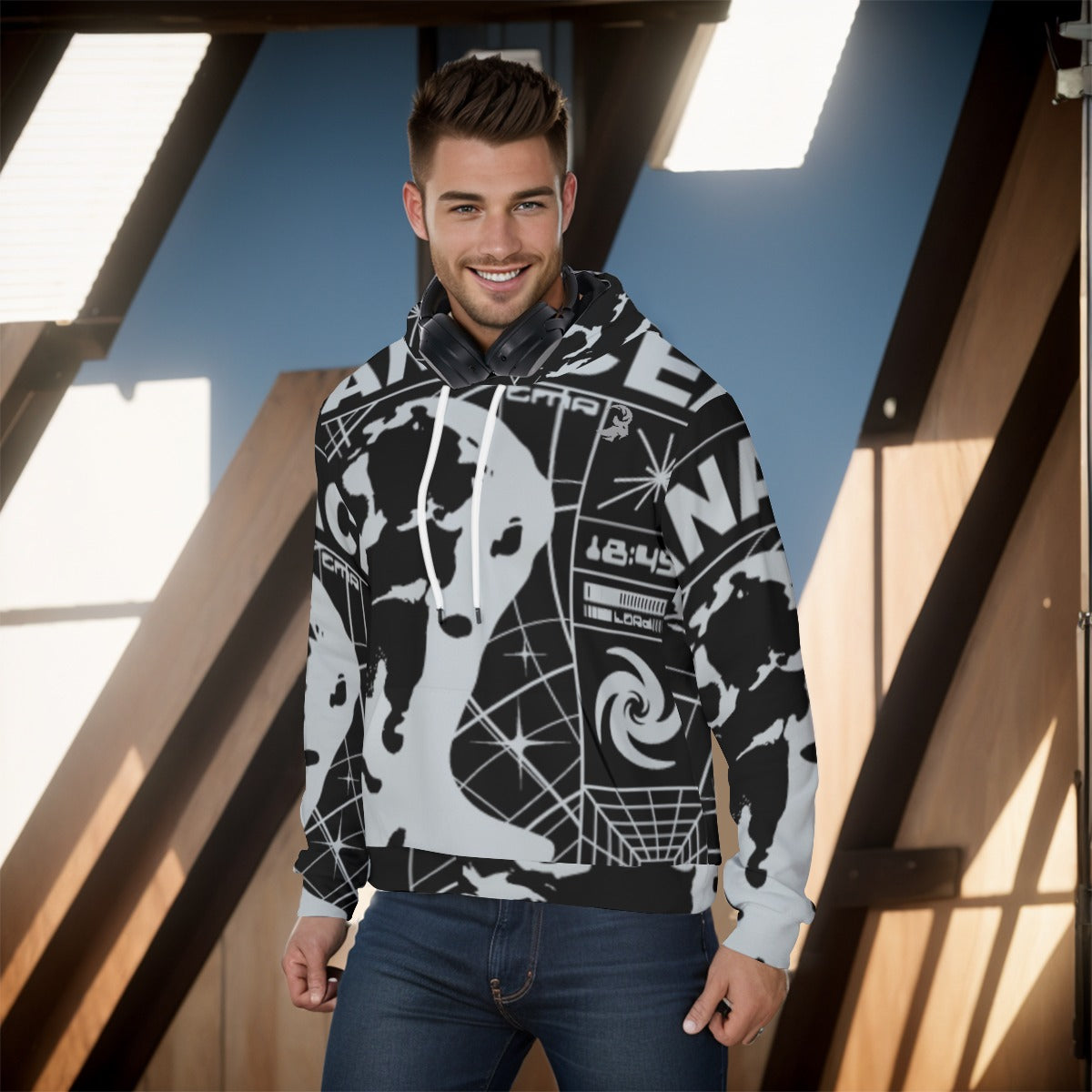 All-Over Print Men's Pullover Hoodie