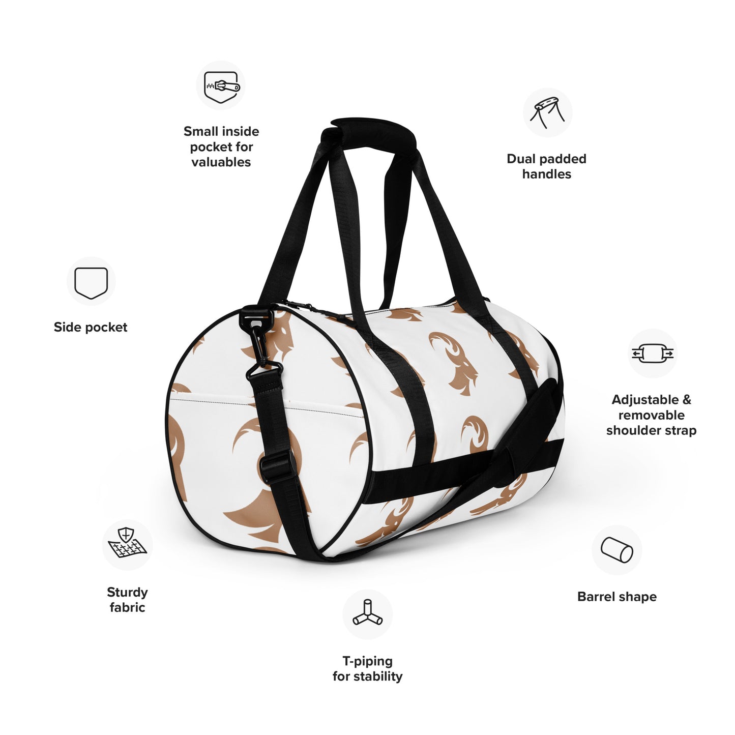 Massive gym bag (White)